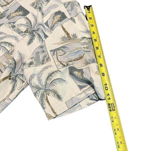 BANANA CABANA Men’s 100% Silk Hawaiian Shirt Size M - Picture 6 of 7